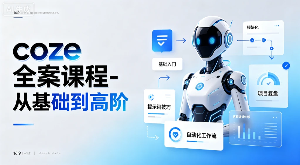 【精】coze全案课程-从基础到高阶,零基础扫盲到高阶精通,智能体创建+工作流搭建全链路