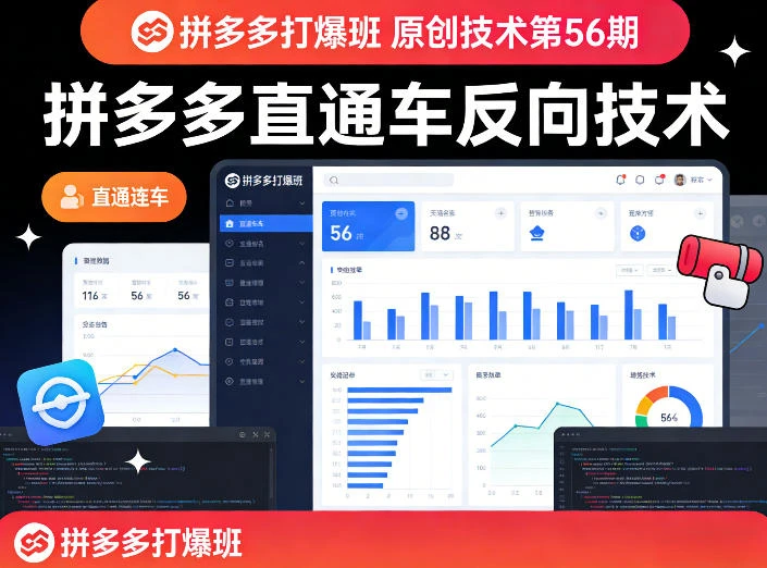 【精】拼多多打爆班，原创技术第56期，拼多多直通车反向技术
