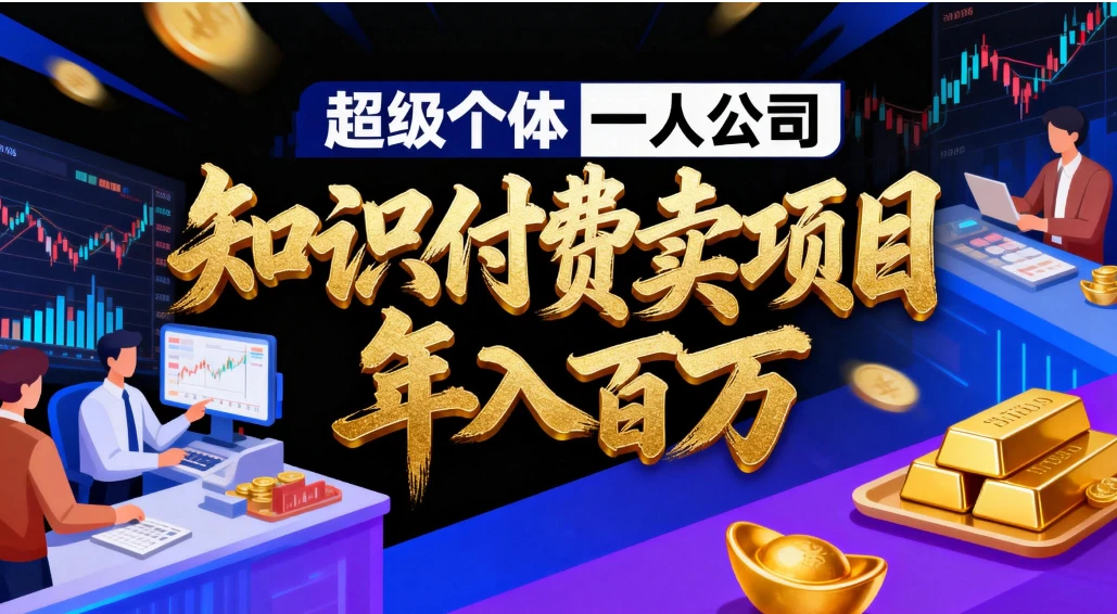 2026年“超级个体一人公司”私域卖项目年入百万，个人IP-精准引流-项目包装-转化成交